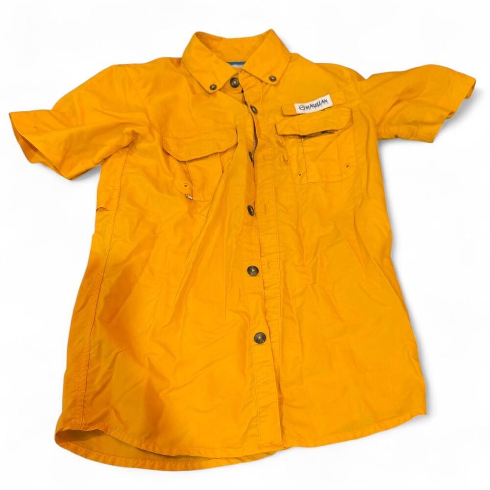 Magellan Men's Yellow and Orange Shirt